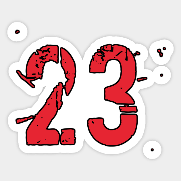 Michael Jordan 23 Sticker by EMAZY